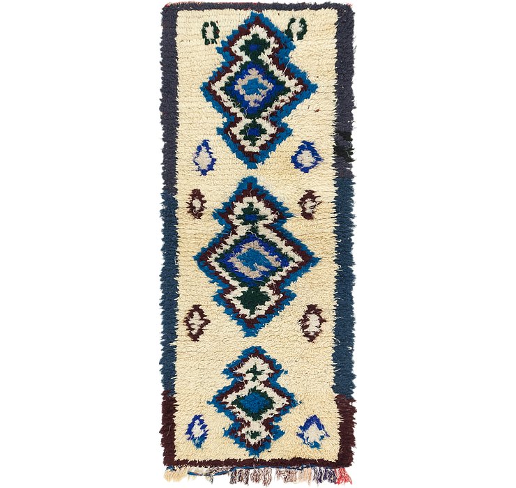 2' 7 x 6' 5 Moroccan Runner Rug