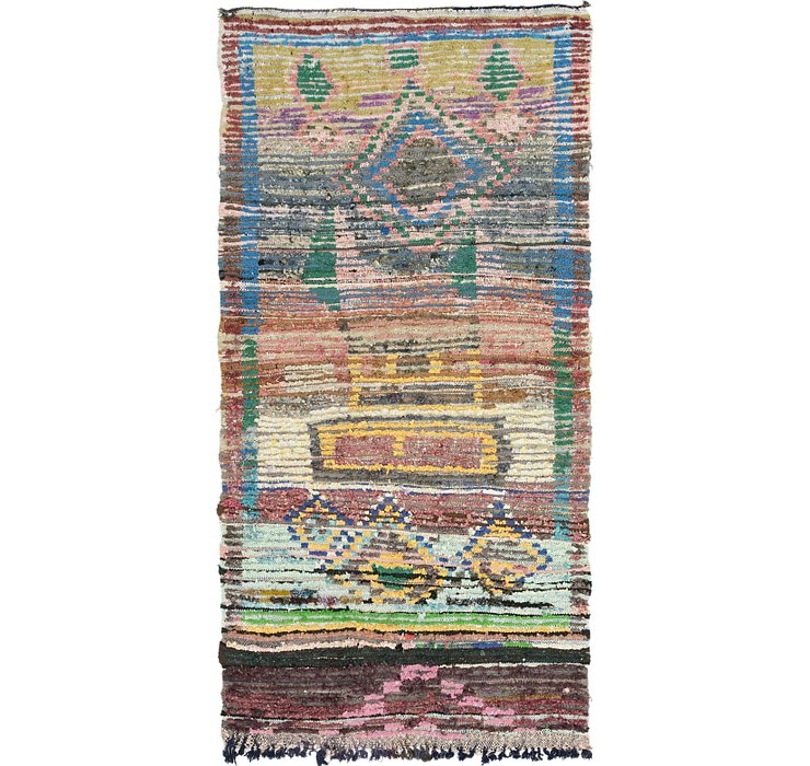 4' 6 x 8' 9 Moroccan Rug