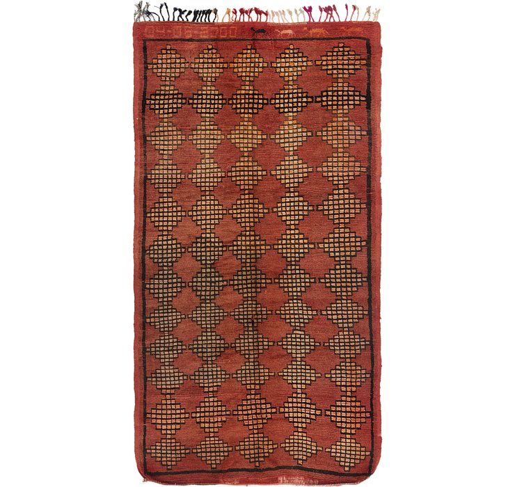 5' 5 x 9' 8 Moroccan Runner Rug