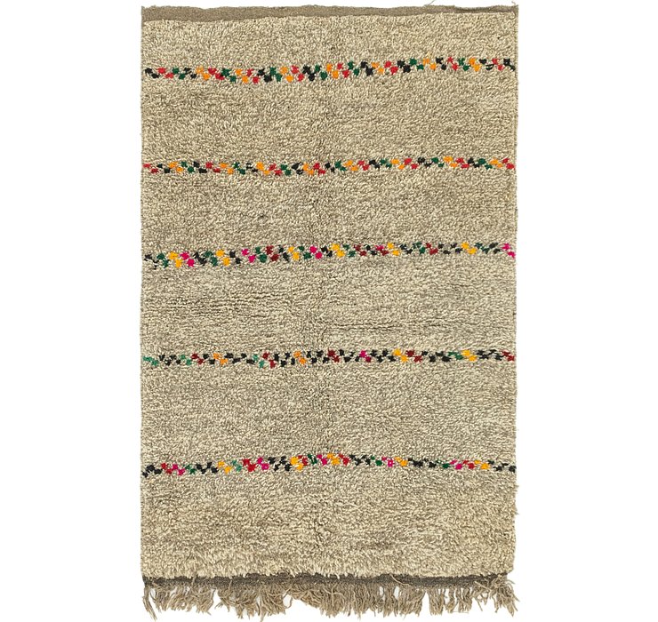 4' x 6' 2 Moroccan Rug