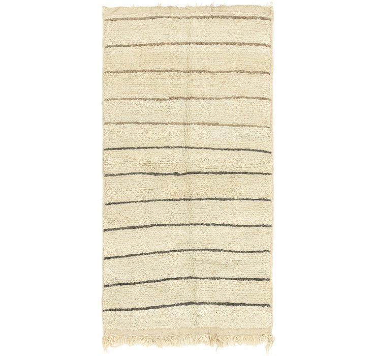 3' 8 x 7' Moroccan Runner Rug