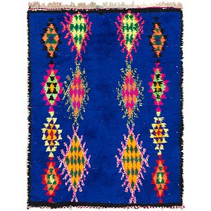 HandKnotted 4' 4 x 5' 9 Moroccan Rug