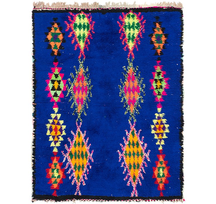 HandKnotted 4' 4 x 5' 9 Moroccan Rug