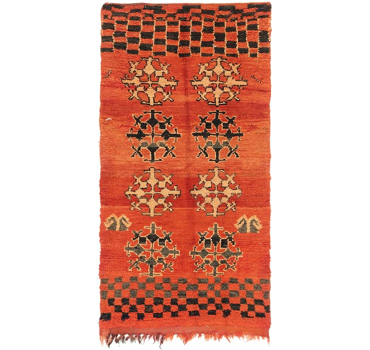 3' 6 x 7' Moroccan Runner Rug