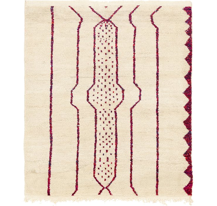HandKnotted 5' 7 x 6' 8 Moroccan Square Rug