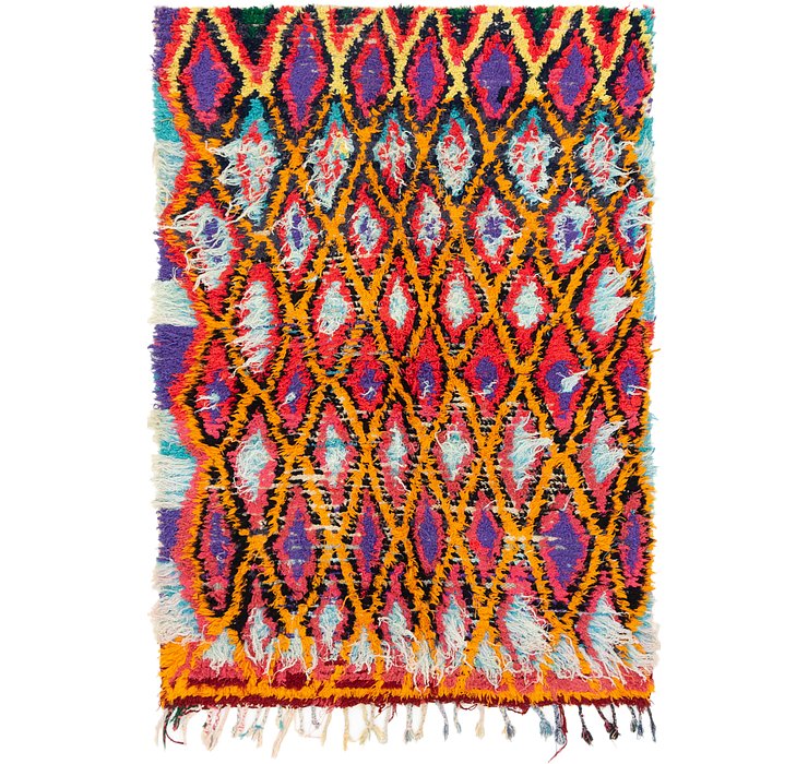 HandKnotted 4' 6 x 6' 6 Moroccan Rug