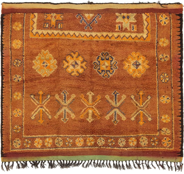 HandKnotted 5' 5 x 6' 3 Moroccan Square Rug
