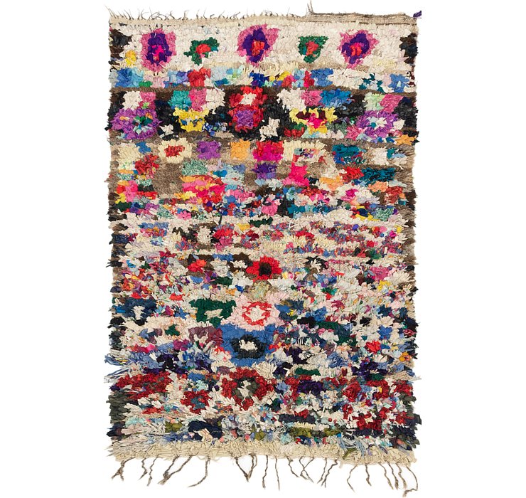 5' x 7' 4 Moroccan Rug
