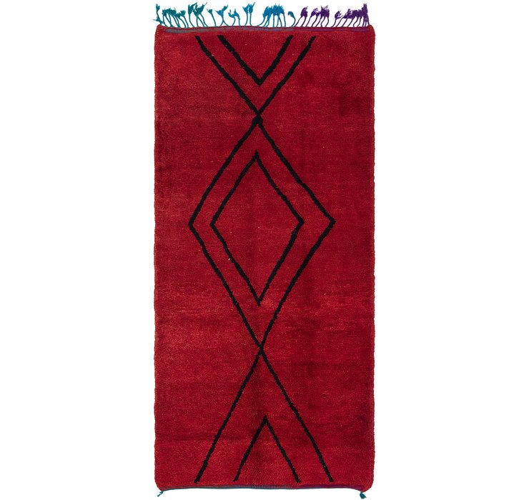 4' x 8' 3 Moroccan Runner Rug