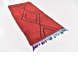 3' 9 x 8' 4 Moroccan Runner Rug