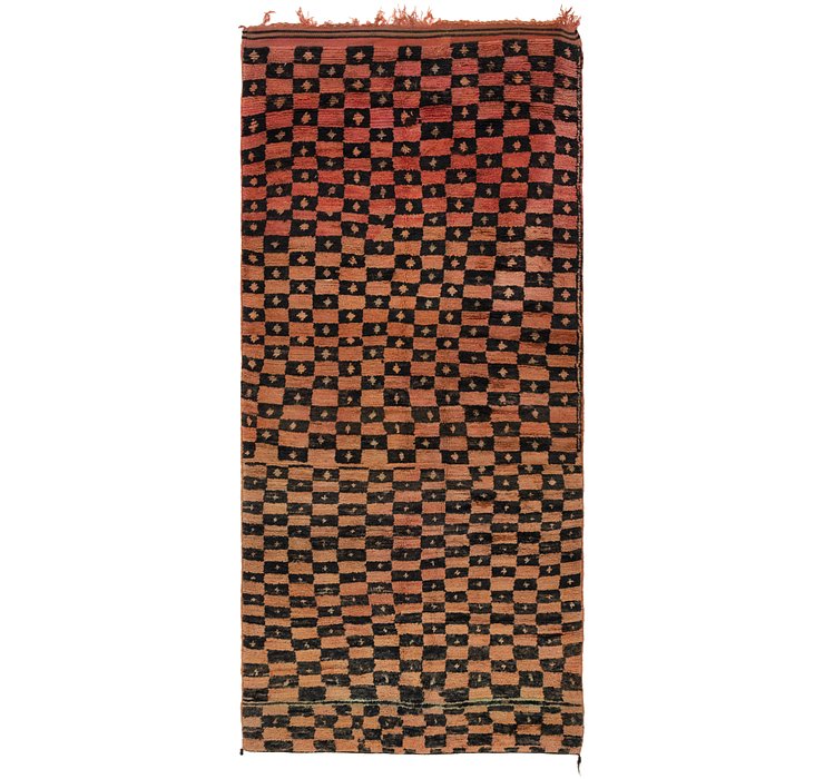 4' x 9' 2 Moroccan Runner Rug