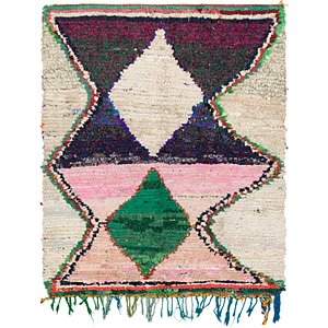 Unique Loom 5' x 6' 2 Moroccan Square Rug