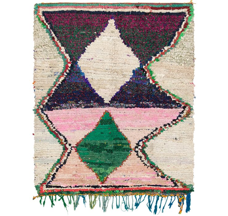 HandKnotted 5' x 6' 2 Moroccan Square Rug