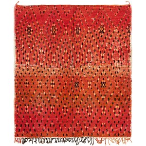 5' 4 x 6' 2 Moroccan Square Rug