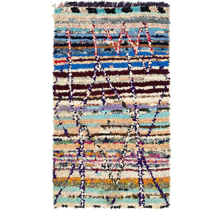 4' 2 x 7' 8 Moroccan Runner Rug