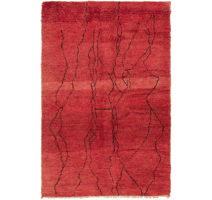 4' x 6' 5 Moroccan Rug