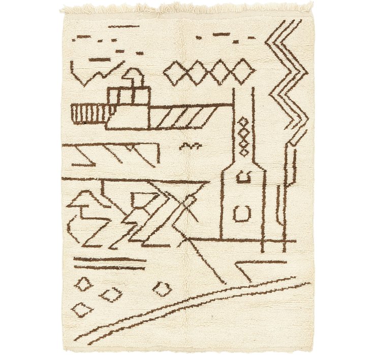 4' 9 x 6' 7 Moroccan Rug