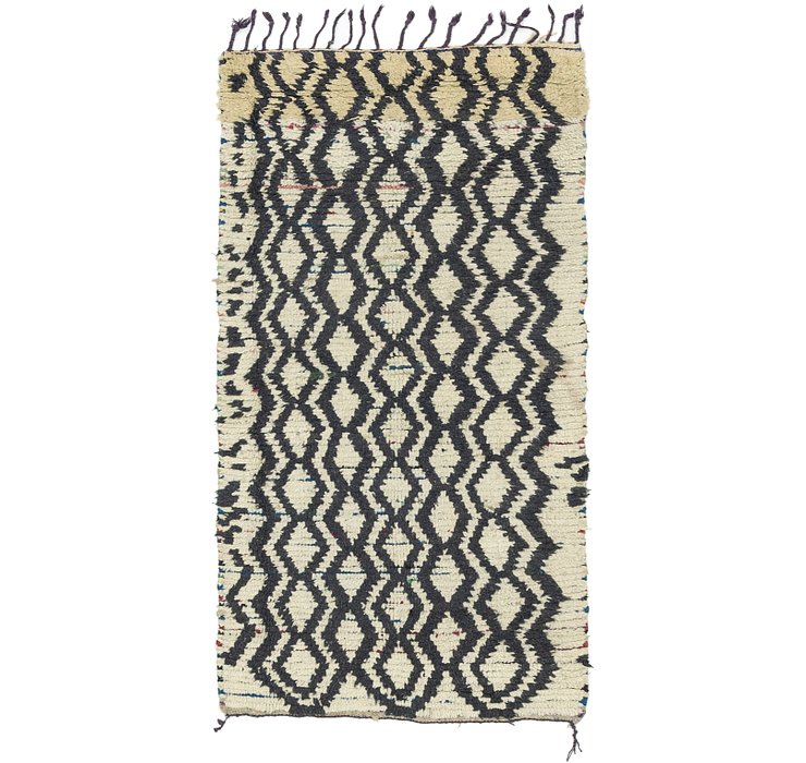 3' 2 x 6' 8 Moroccan Runner Rug