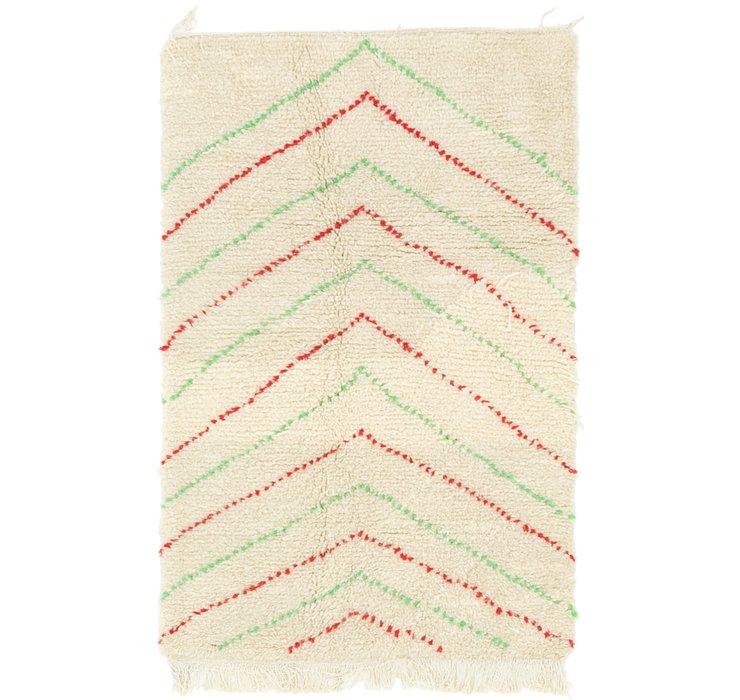HandKnotted 3' x 5' Moroccan Rug