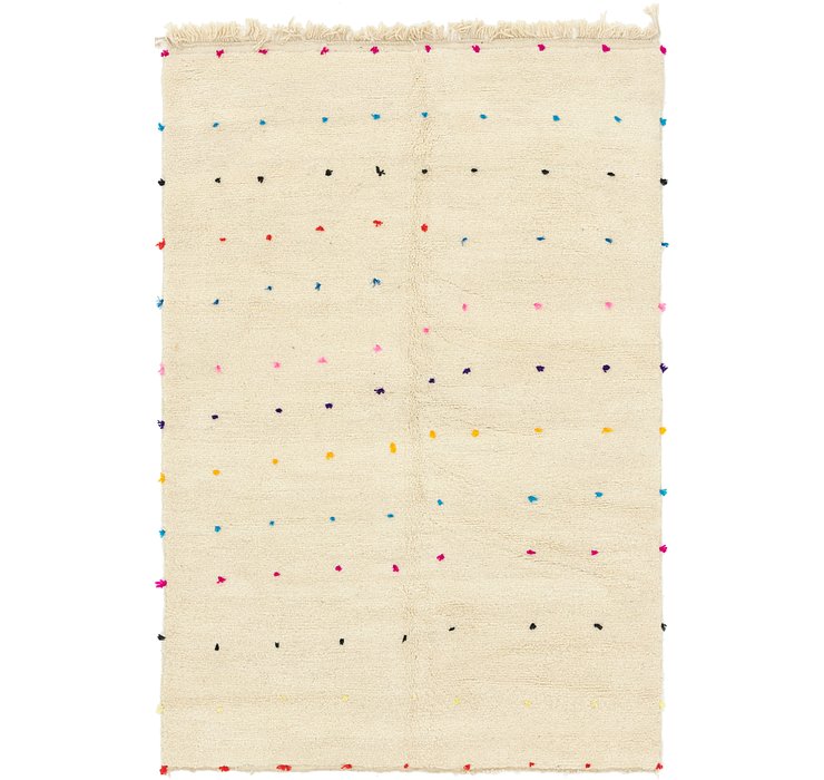 HandKnotted 6' 7 x 9' 5 Moroccan Rug