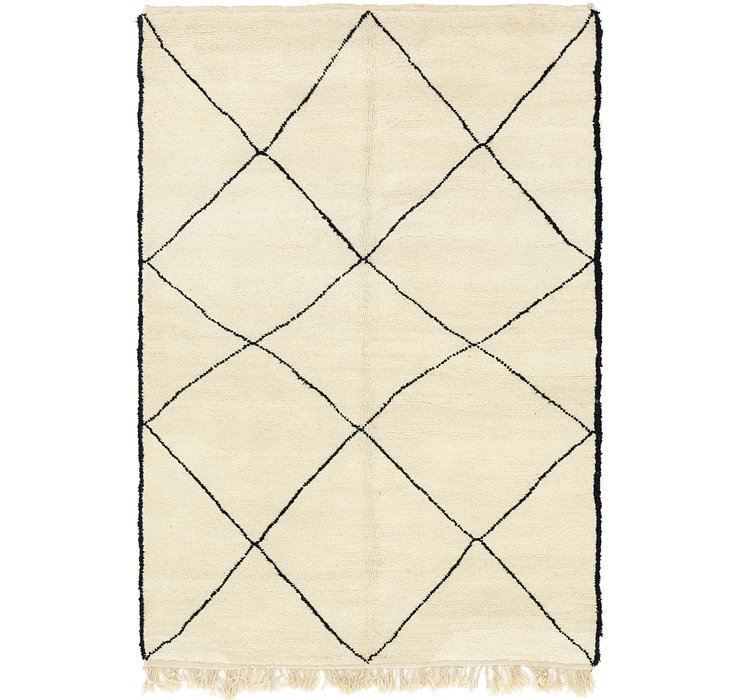 HandKnotted 6' 8 x 9' 10 Moroccan Rug