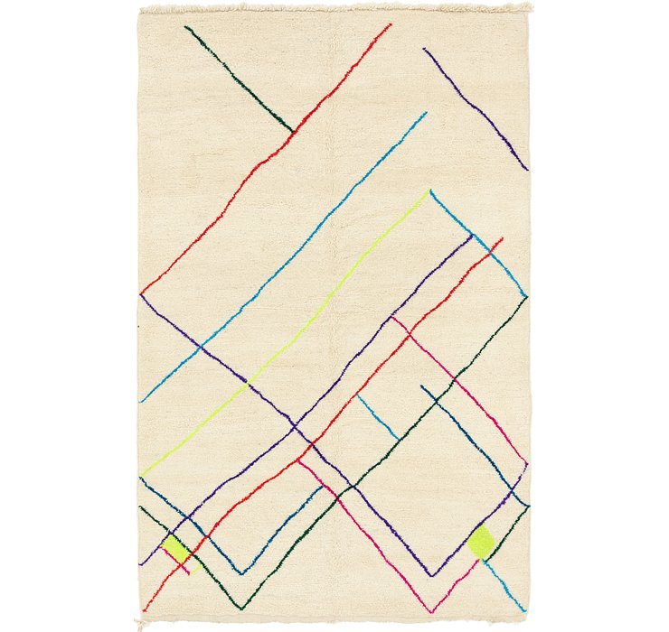 HandKnotted 6' 6 x 10' 3 Moroccan Rug