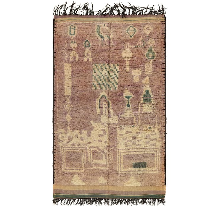 6' x 10' 7 Moroccan Rug