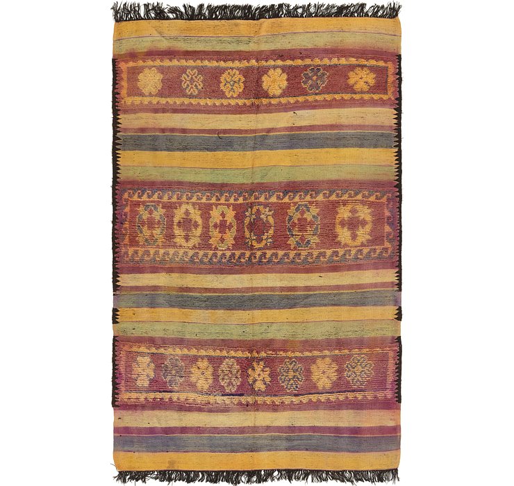 5' 9 x 10' Moroccan Runner Rug