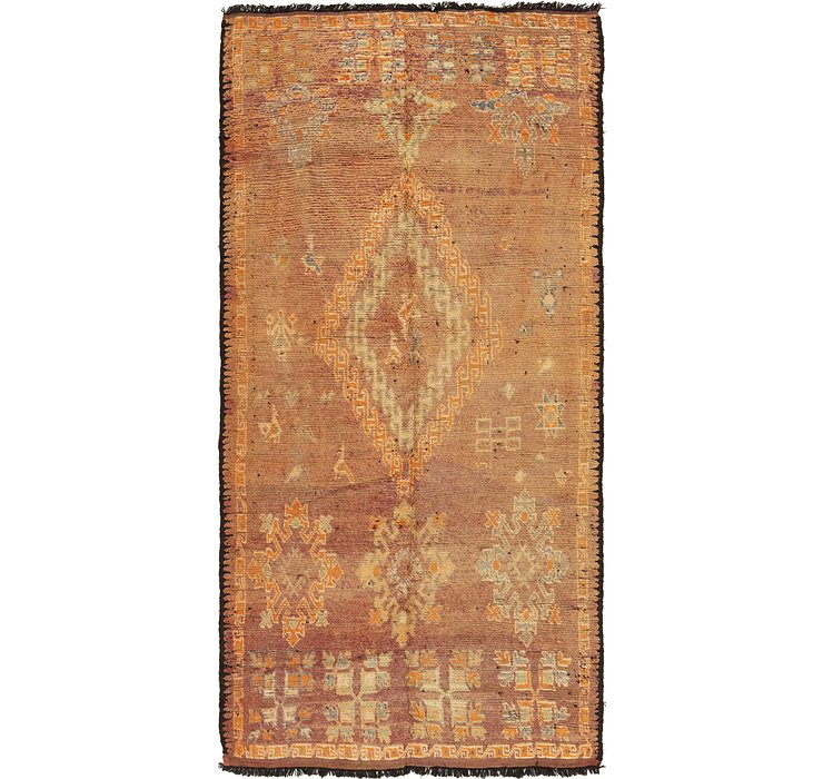 6' 8 x 13' 9 Moroccan Runner Rug