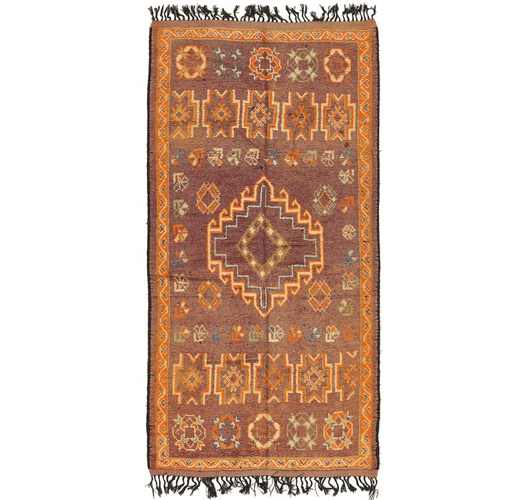 5' 5 x 10' 10 Moroccan Runner Rug