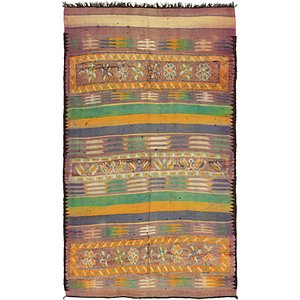 5' 8 x 10' 3 Moroccan Runner Rug