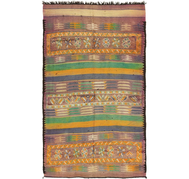 5' 8 x 10' 3 Moroccan Runner Rug