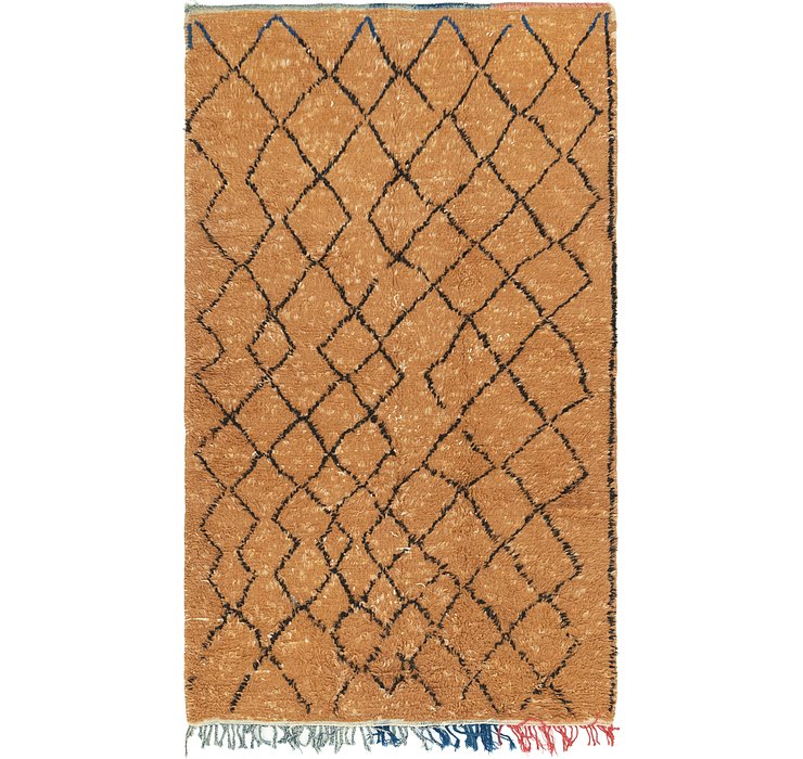 HandKnotted 4' 5 x 7' 8 Moroccan Rug