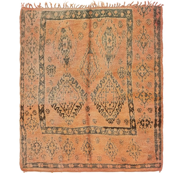 HandKnotted 5' 4 x 6' Moroccan Square Rug