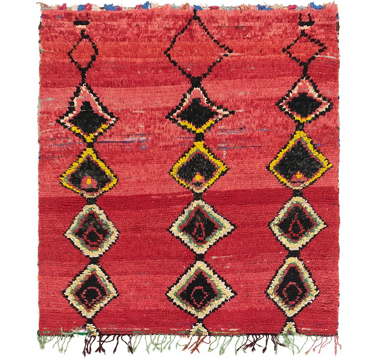 HandKnotted 5' 6 x 6' 10 Moroccan Rug