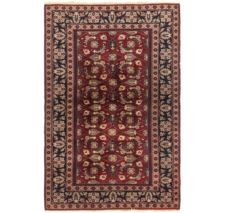4' 4 x 6' 9 Jaipur Agra Oriental Rug