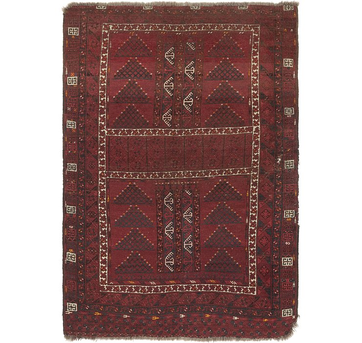 5' 3 x 7' 9 Afghan Ersari Oriental ...