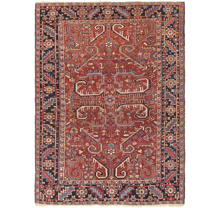 6' 6 x 8' 10 Heriz Persian Rug