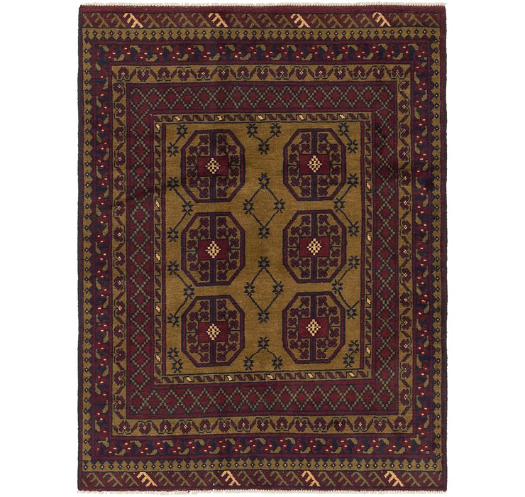 4' 10 x 6' 5 Afghan Akhche Rug