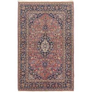 4' 5 x 7' 3 Kashan Persian Rug