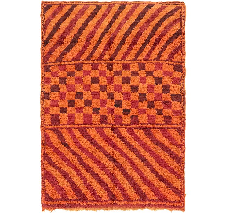 HandKnotted 5' 2 x 7' 5 Moroccan Rug