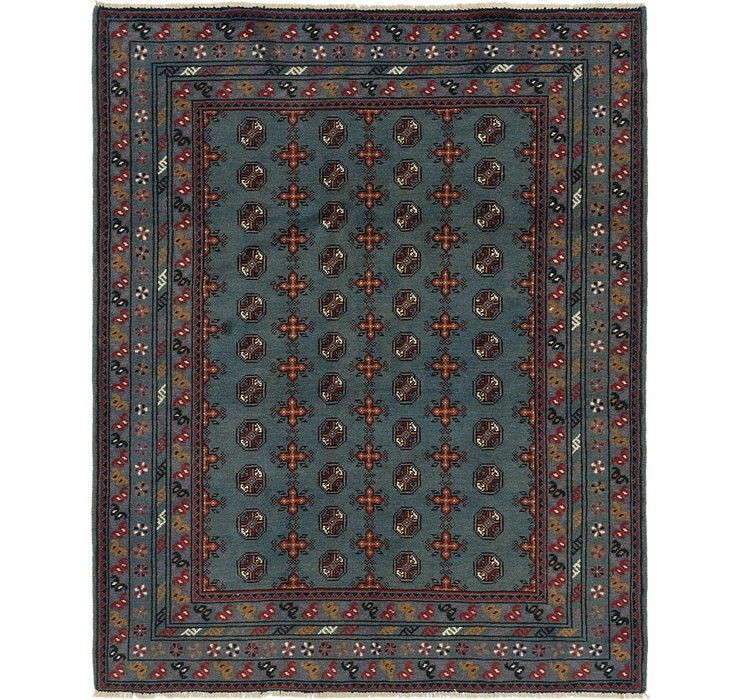 5' x 6' 3 Afghan Akhche Square Rug