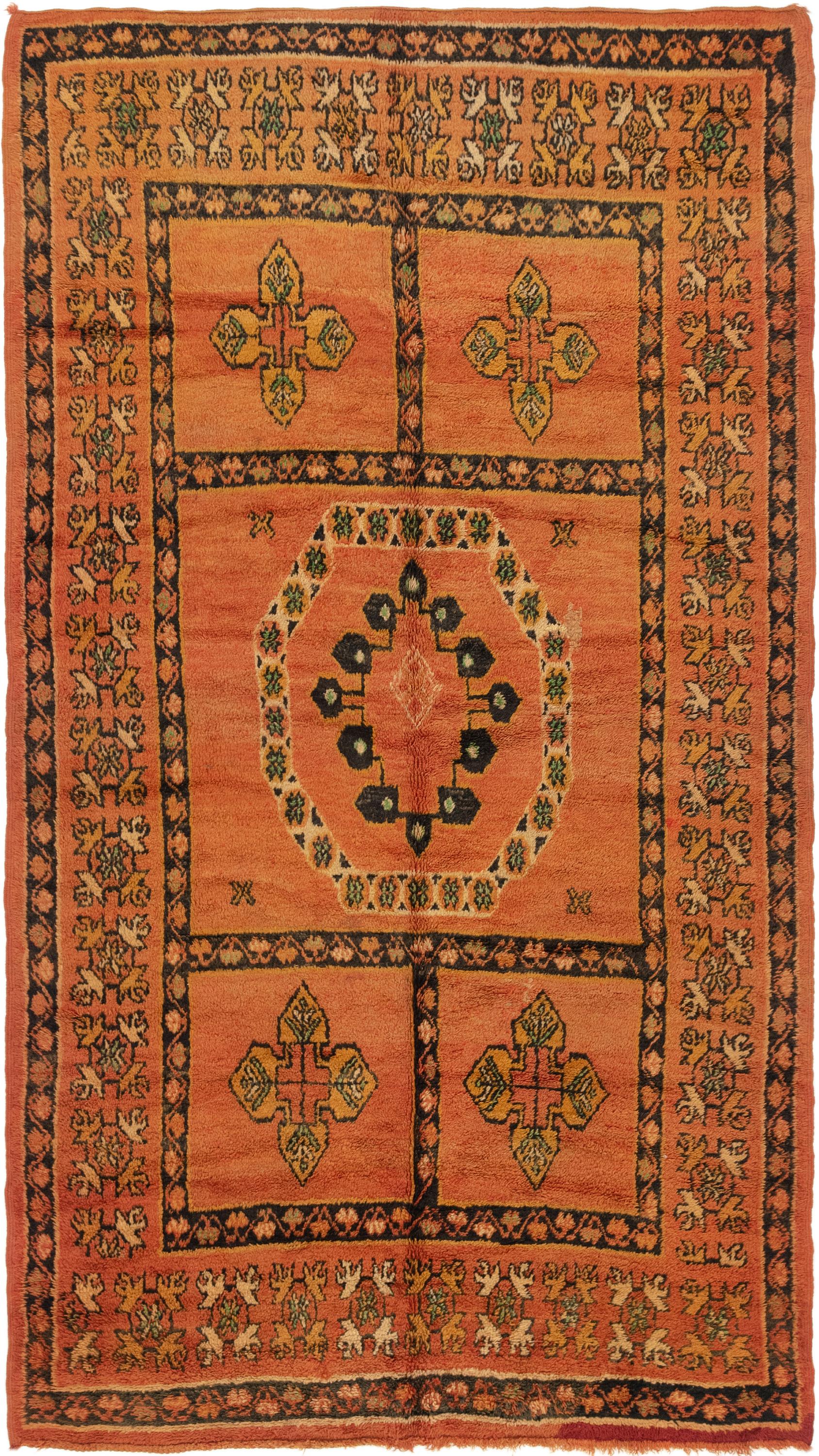 Orange 6 X 10 7 Moroccan Rug Erugs Main Image Of Rug