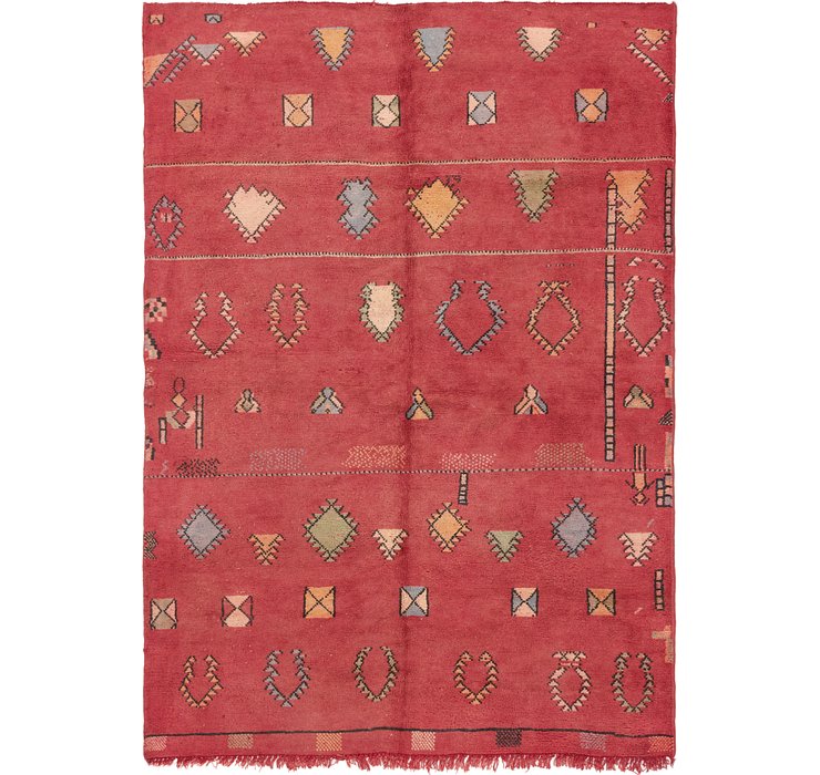 HandKnotted 6' 5 x 9' Moroccan Rug