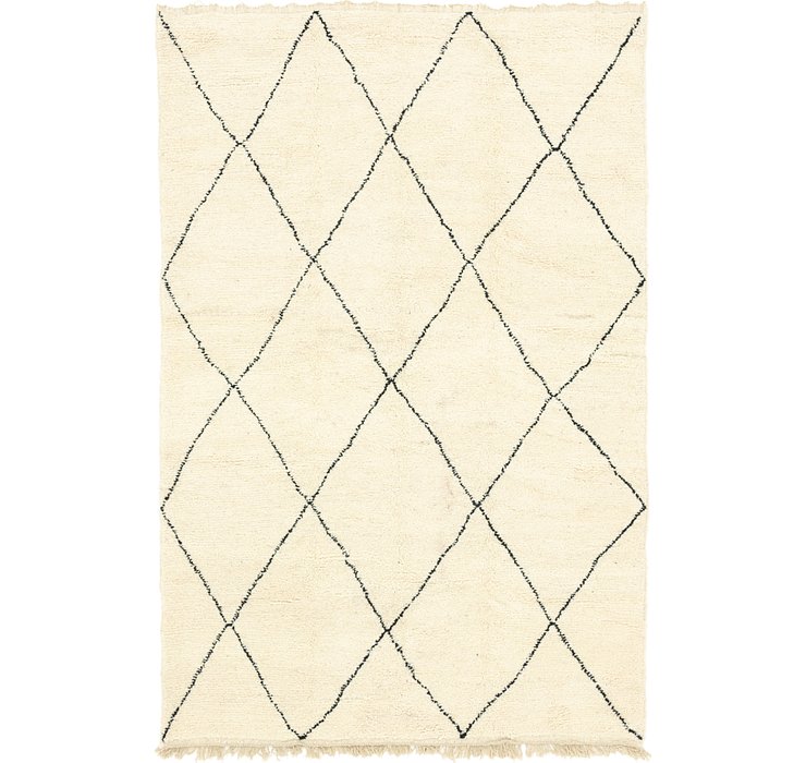 HandKnotted 6' 7 x 9' 9 Moroccan Rug