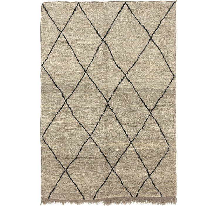 HandKnotted 6' 8 x 9' 2 Moroccan Rug