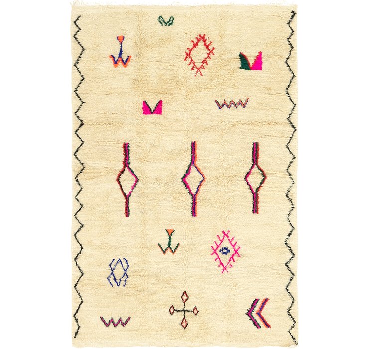 6' 4 x 9' 6 Moroccan Rug