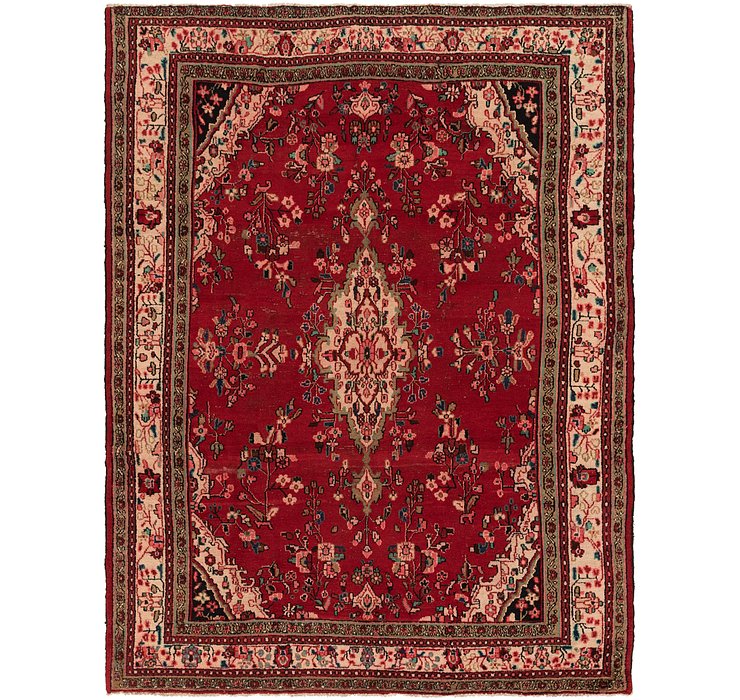 9' x 11' 6 Hamedan Persian Rug