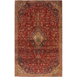 7' 2 x 11' 4 Kashan Persian Rug