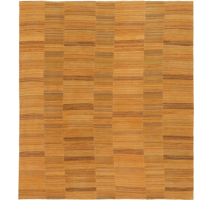 8' 7 x 9' 8 Kilim Patchwork Rug